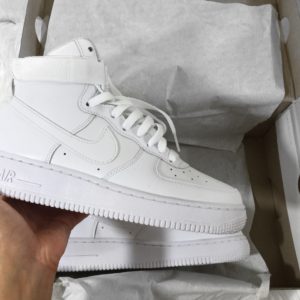 All White Nike Air Force 1s