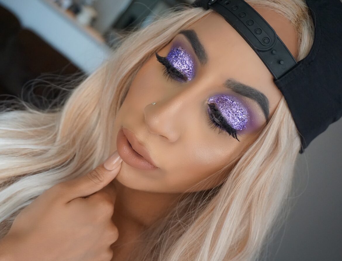 Purple Glitter Eyeshadow