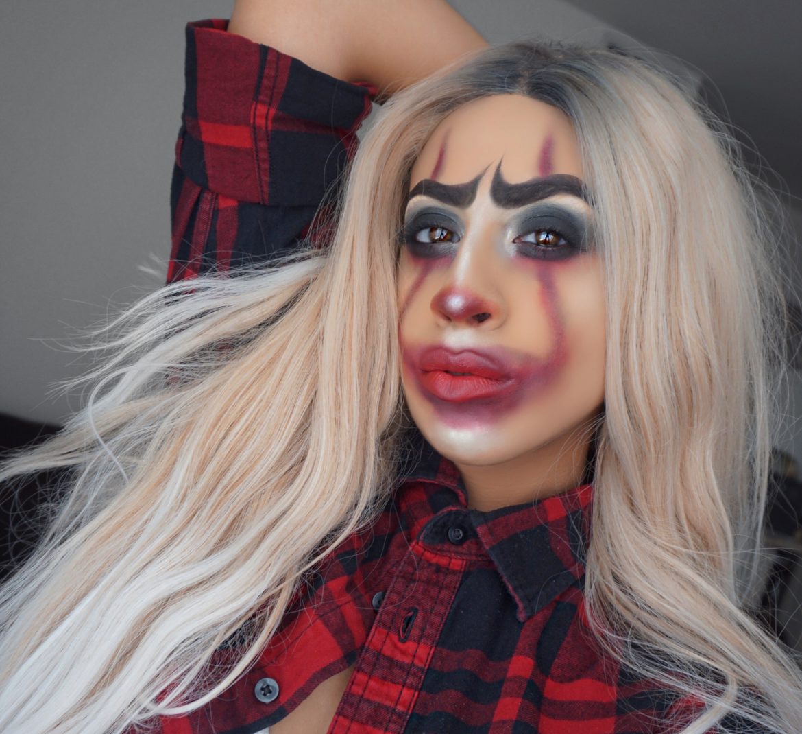 Grungy Gangster Pennywise Makeup/ IT Halloween Makeup 2017